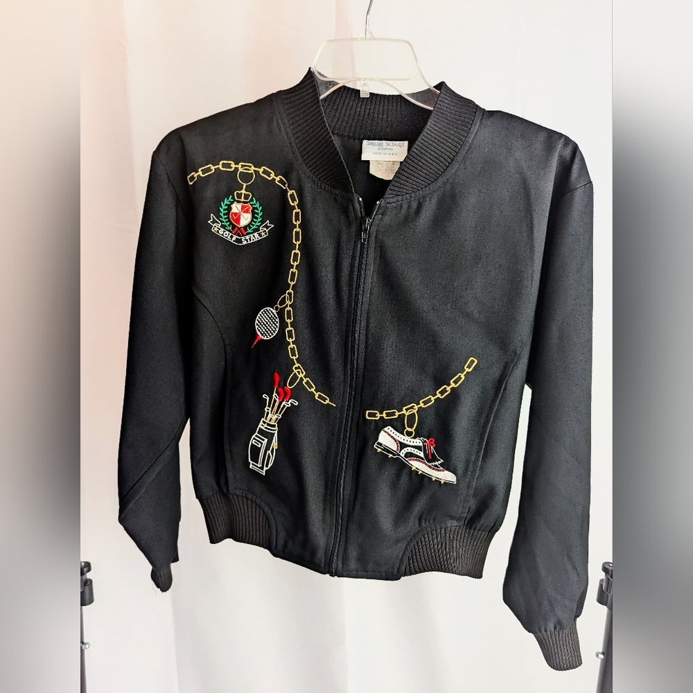 Black Embroidered Women's Jacket